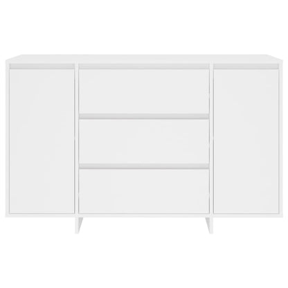 vidaXL Buffet avec 3 tiroirs Blanc 120x41x75 cm Bois d'ingénierie