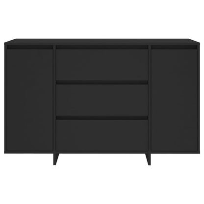 Sideboard mit 3 Schubladen Schwarz 120x41x75 cm Holzwerkstoff