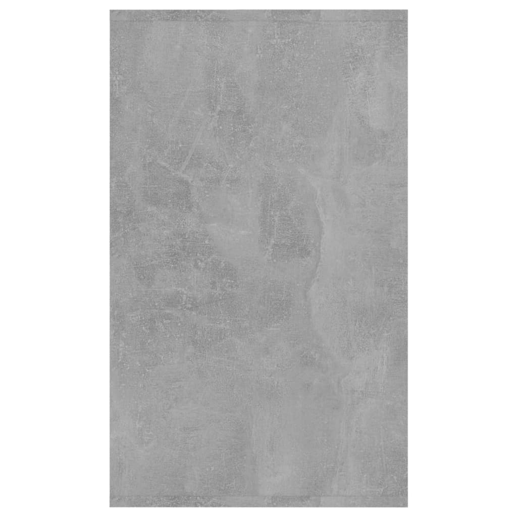 vidaXL Buffet à 3 tiroirs Gris béton 120x41x75 cm Bois d'ingénierie