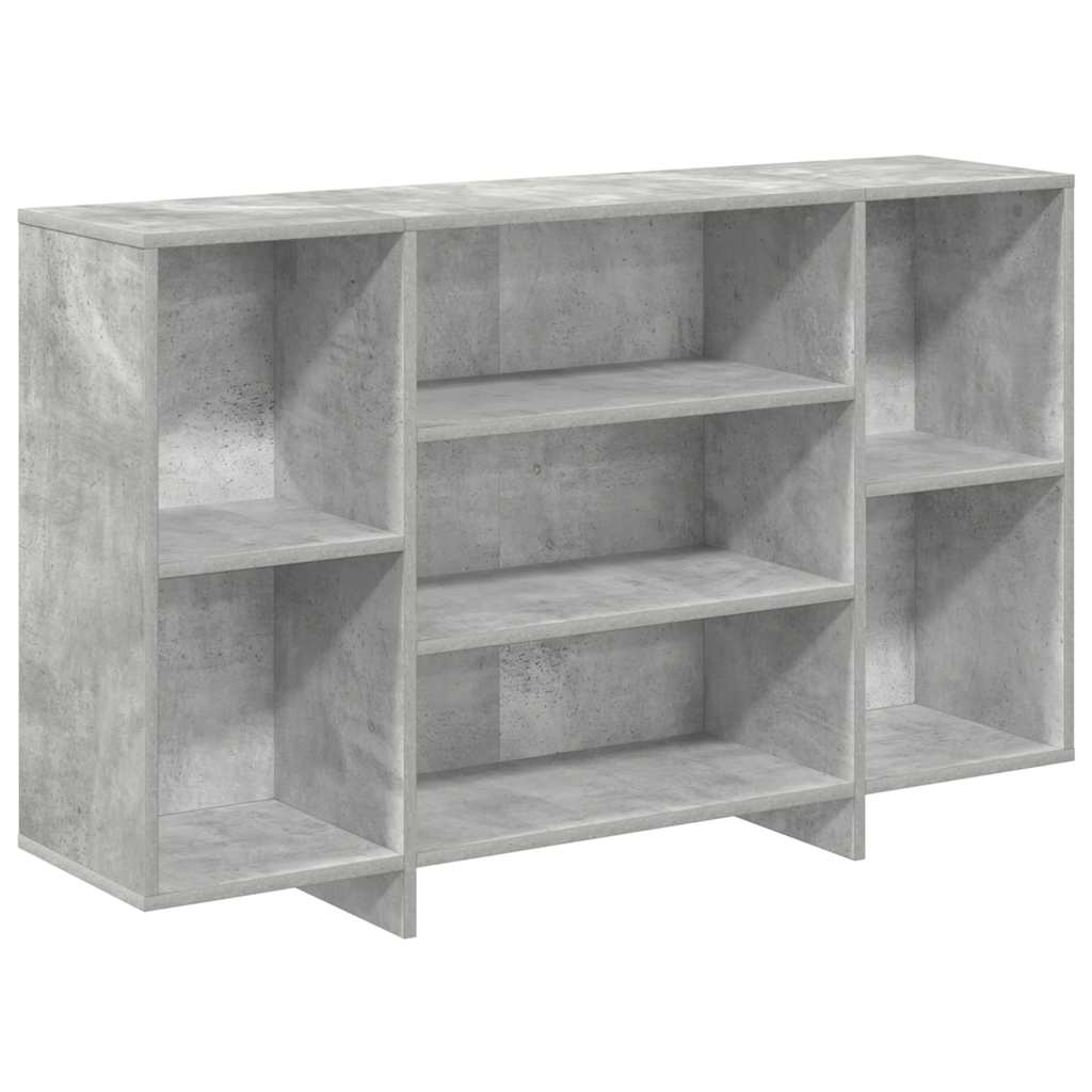vidaXL Buffet gris béton 120x30x75 cm Bois d'ingénierie