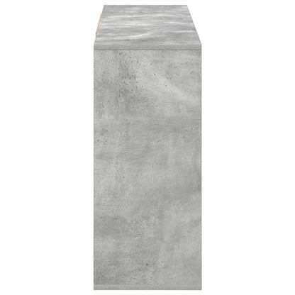 vidaXL Buffet gris béton 120x30x75 cm Bois d'ingénierie