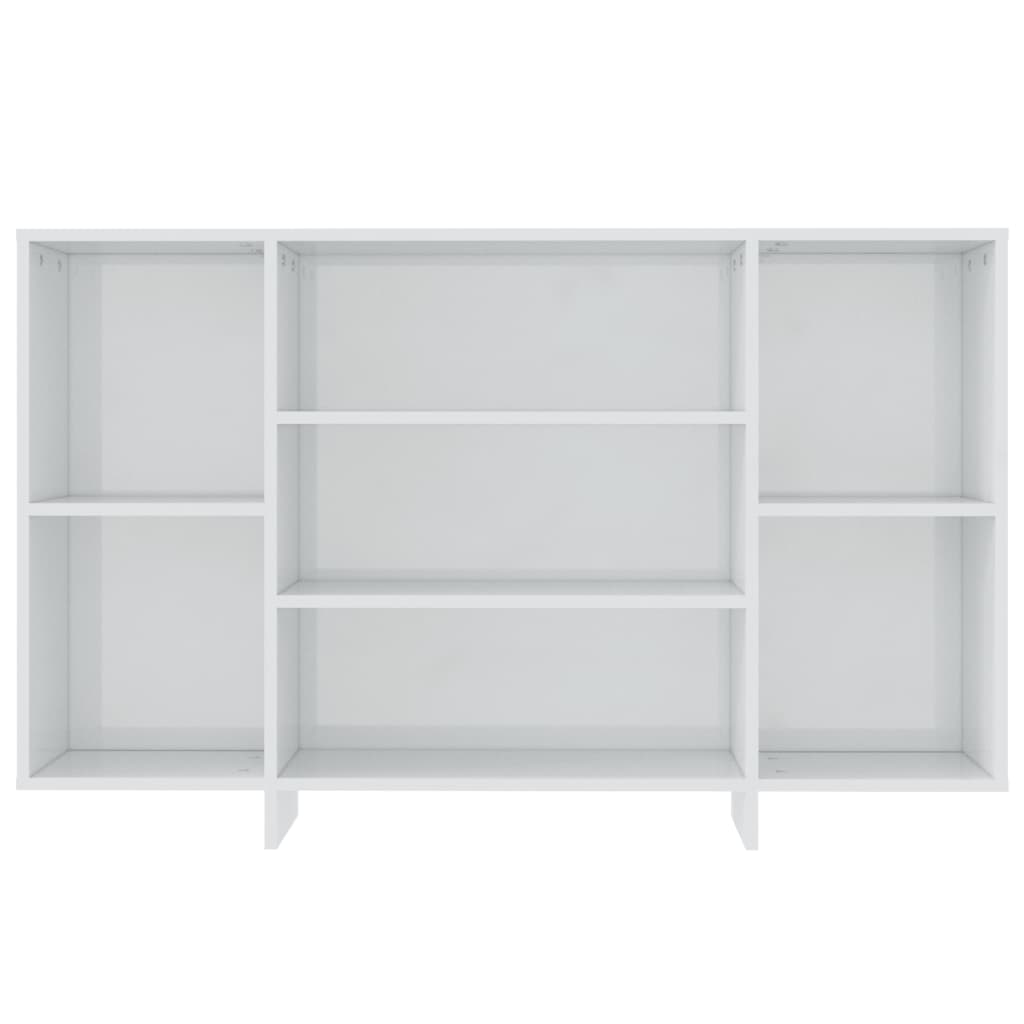 vidaXL Buffet haut brillant blanc 120x30x75 cm Bois d'ingénierie