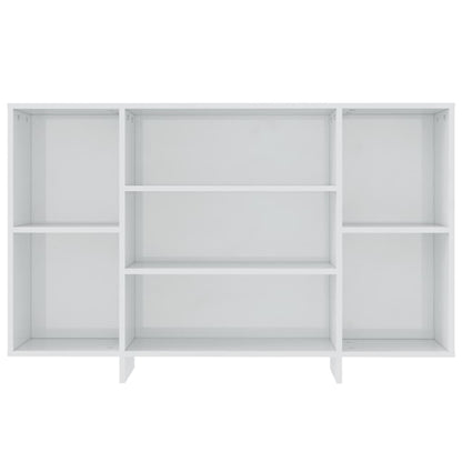 vidaXL Buffet haut brillant blanc 120x30x75 cm Bois d'ingénierie