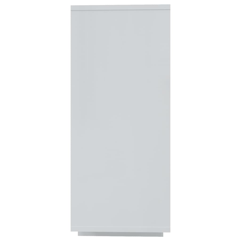 vidaXL Buffet haut brillant blanc 120x30x75 cm Bois d'ingénierie