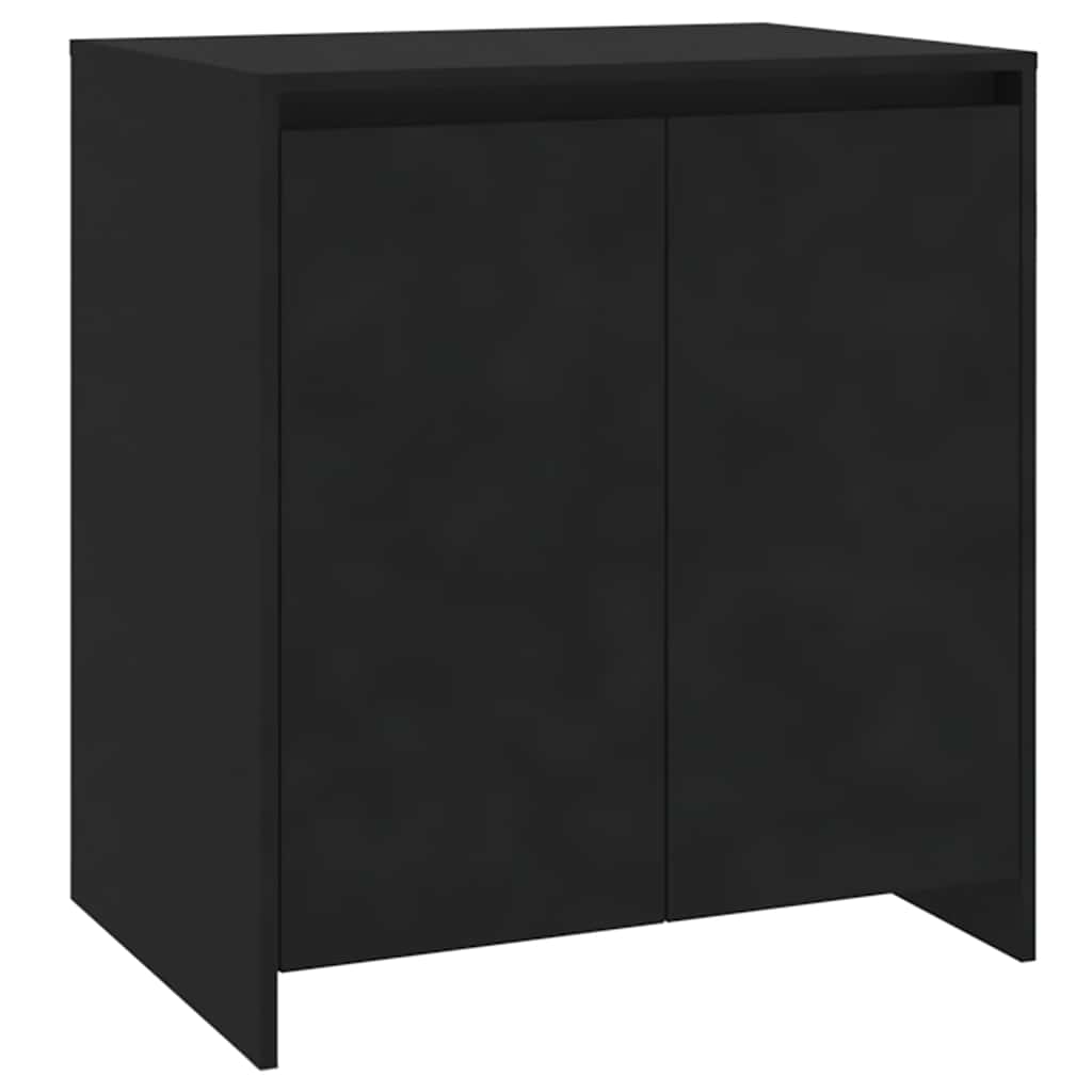 vidaXL Buffet Noir 70x41x75 cm Bois d'ingénierie