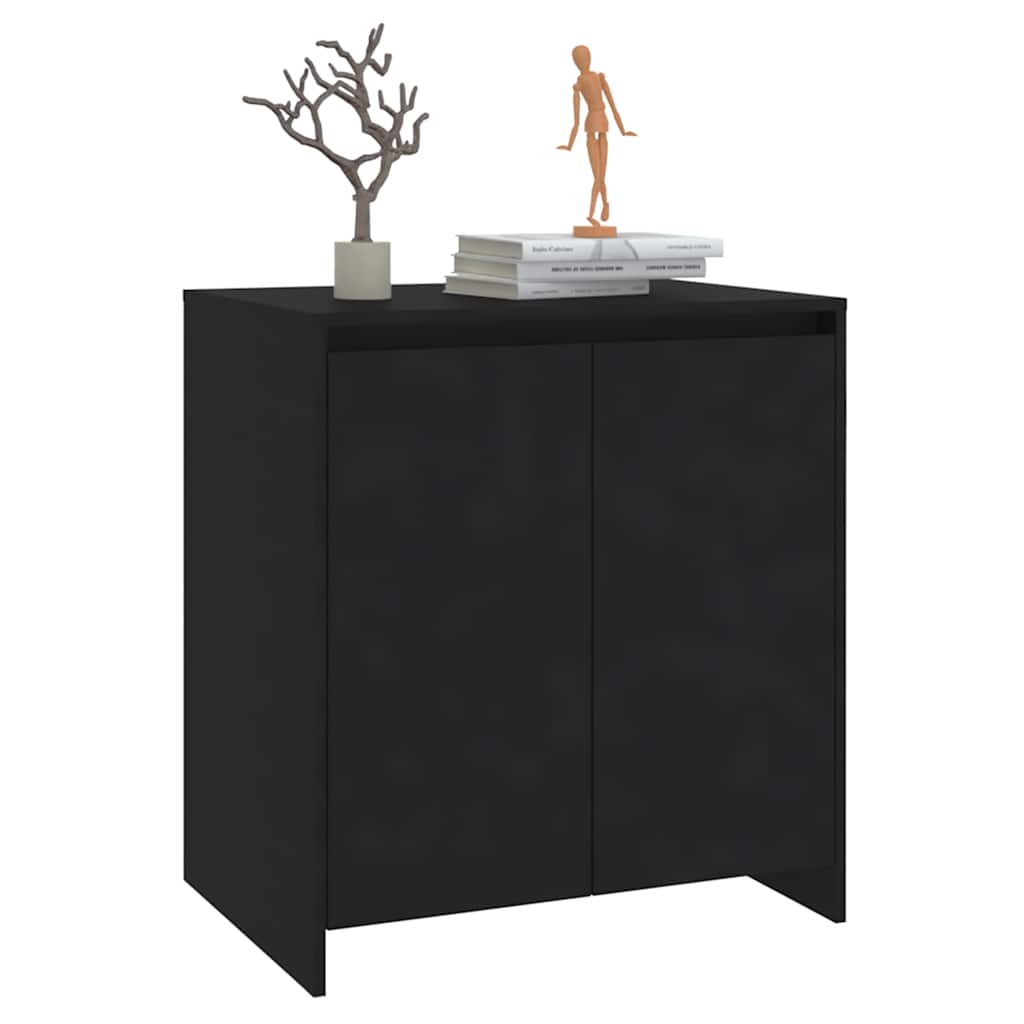 vidaXL Buffet Noir 70x41x75 cm Bois d'ingénierie