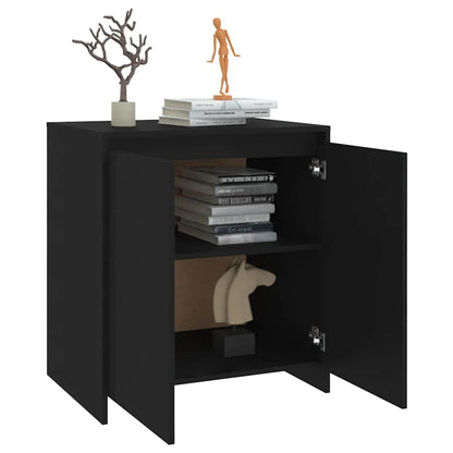 vidaXL Buffet Noir 70x41x75 cm Bois d'ingénierie