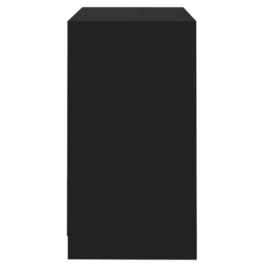 vidaXL Buffet Noir 70x41x75 cm Bois d'ingénierie
