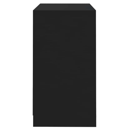 vidaXL Buffet Noir 70x41x75 cm Bois d'ingénierie