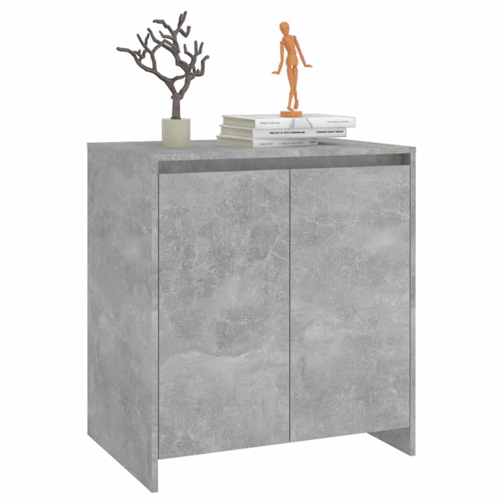 vidaXL Buffet Gris Ciment 70x41x75 cm Bois d'ingénierie