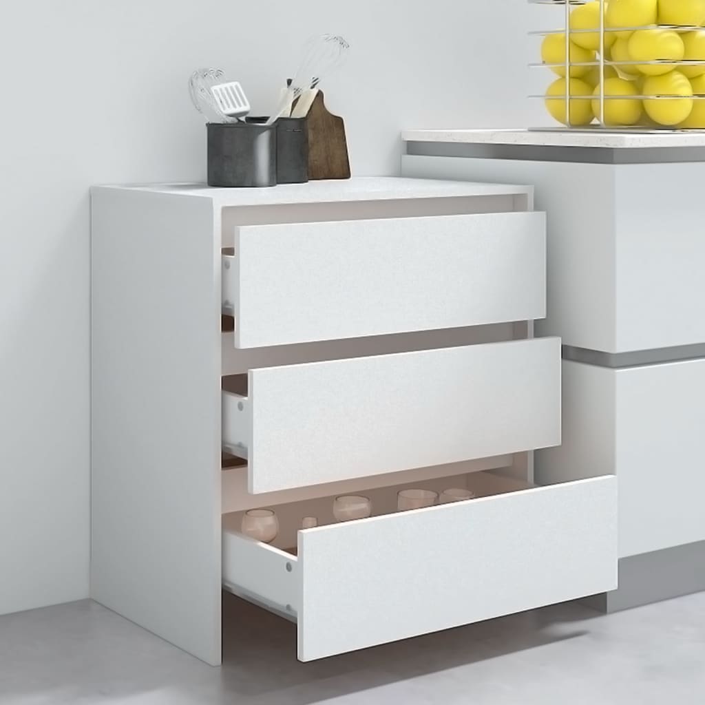 vidaXL Sideboard Weiß 70x41x75 cm Holzwerkstoff
