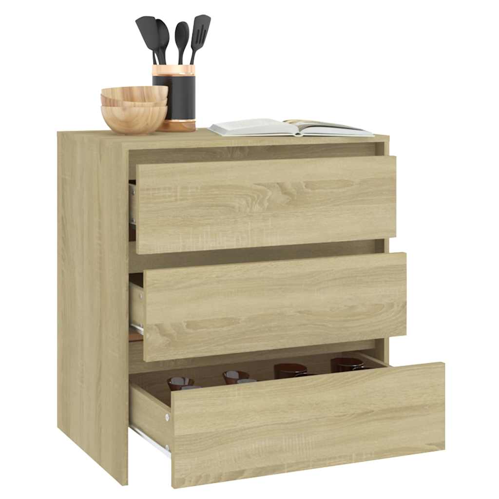 vidaXL Buffet en aggloméré chêne sonoma 70x41x75 cm