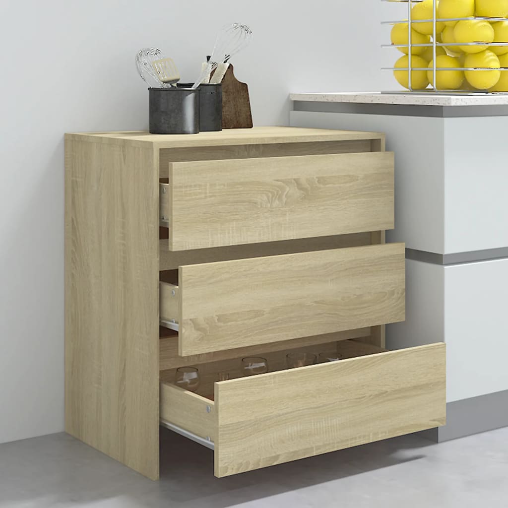 vidaXL Buffet en aggloméré chêne sonoma 70x41x75 cm