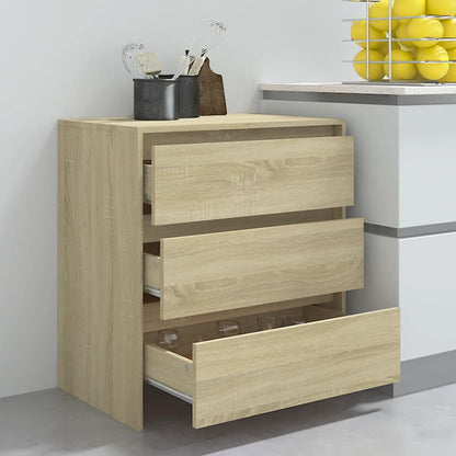 vidaXL Buffet en aggloméré chêne sonoma 70x41x75 cm