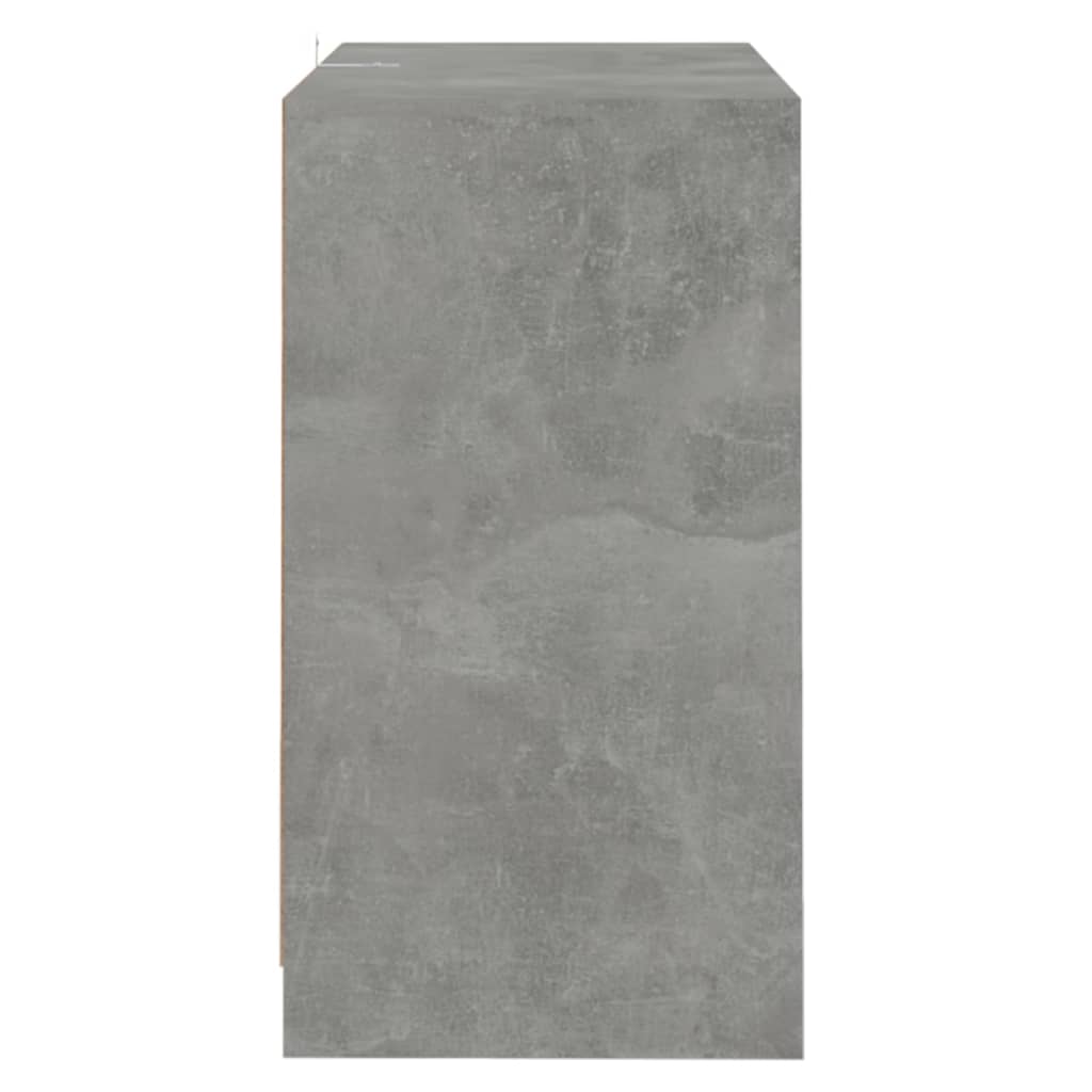 vidaXL Buffet Gris Ciment 70x41x75 cm Bois d'ingénierie
