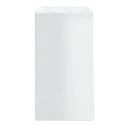 vidaXL Buffet blanc brillant 70x41x75 cm Bois d'ingénierie