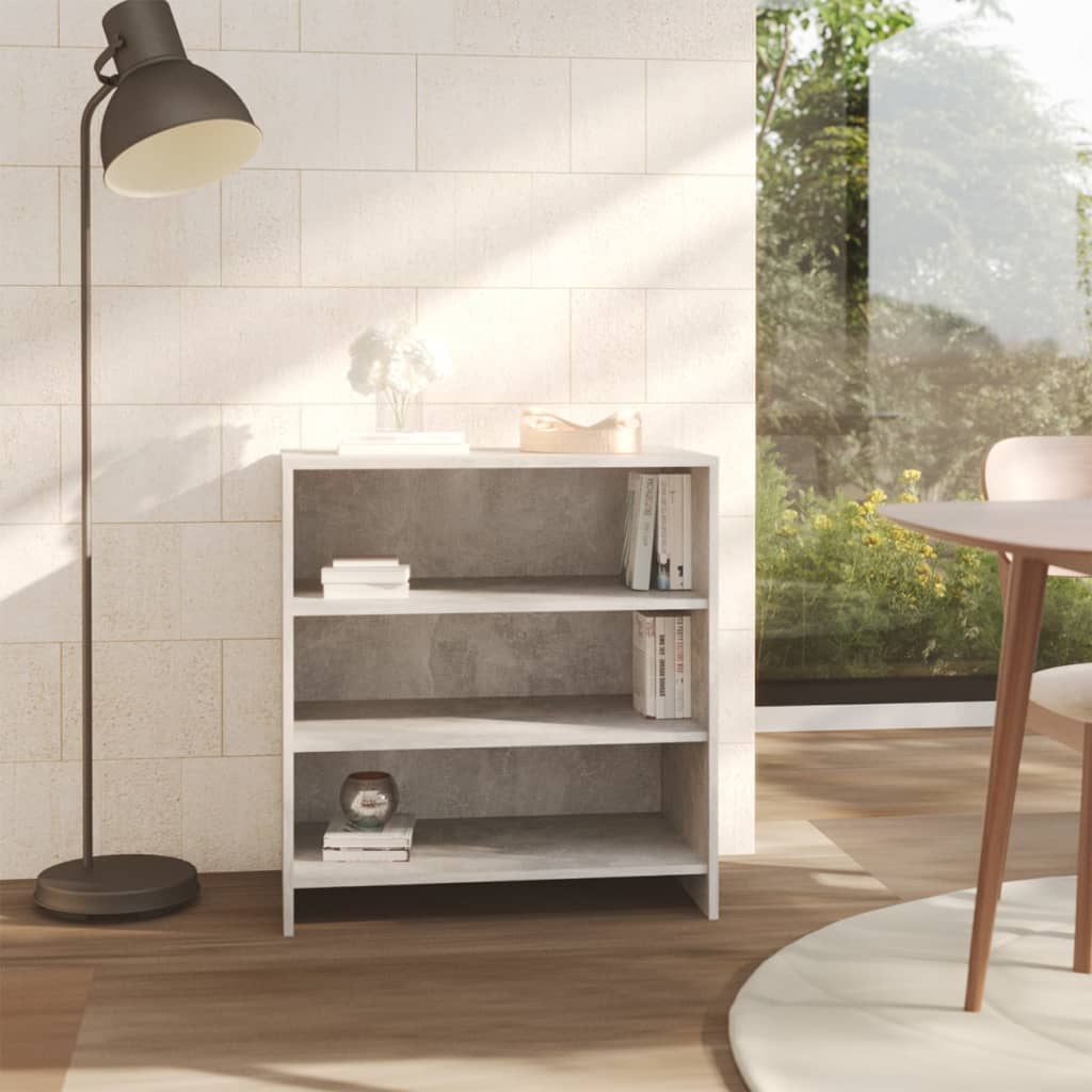 vidaXL Buffet gris béton 70x40,5x75 cm en bois d'ingénierie