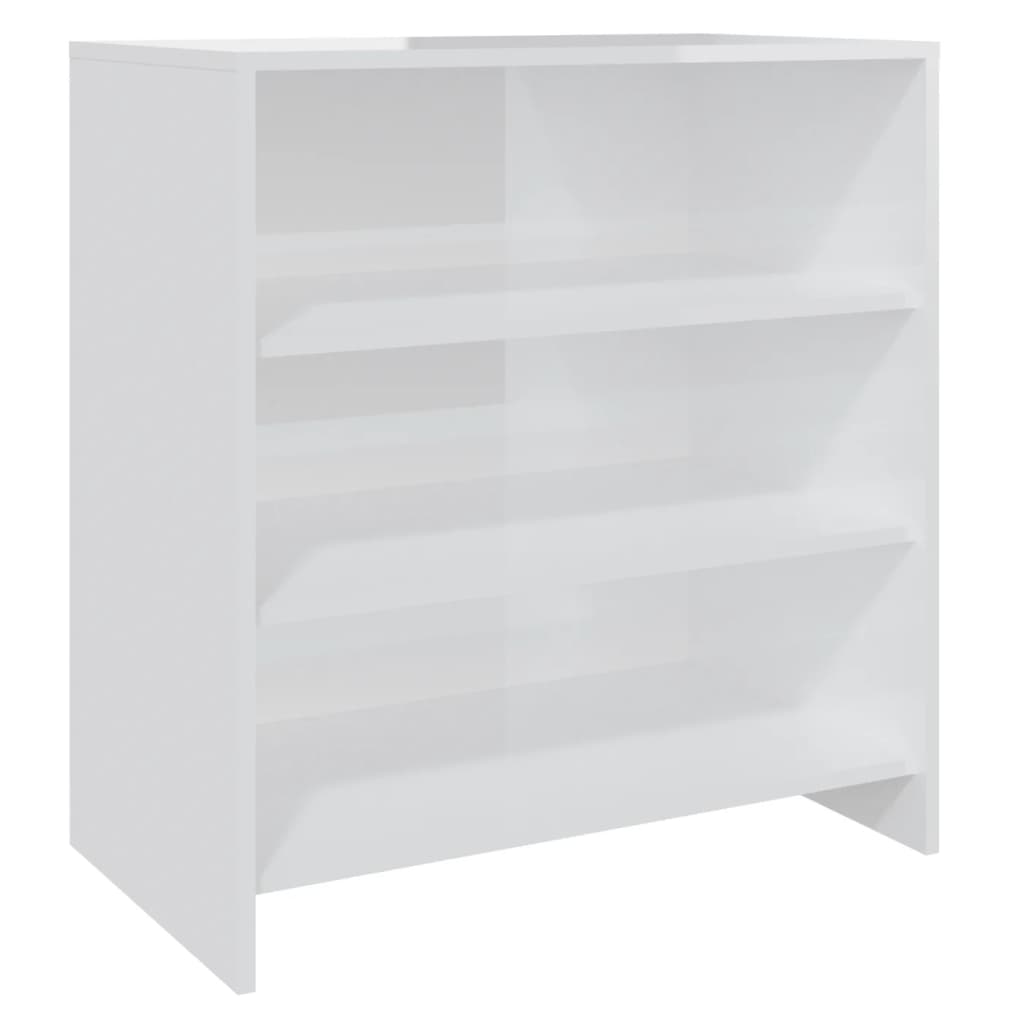 vidaXL Sideboard Hochglanz-Weiß 70x40,5x75 cm Holzwerkstoff