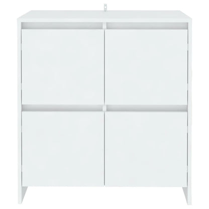 vidaXL Buffet Blanc 70x41x75 cm Bois d'ingénierie