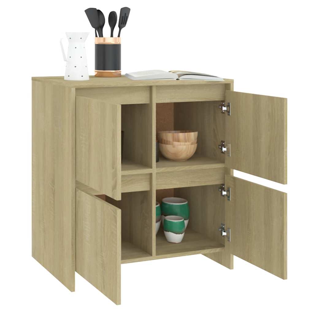 vidaXL Buffet en aggloméré chêne sonoma 70x41x75 cm