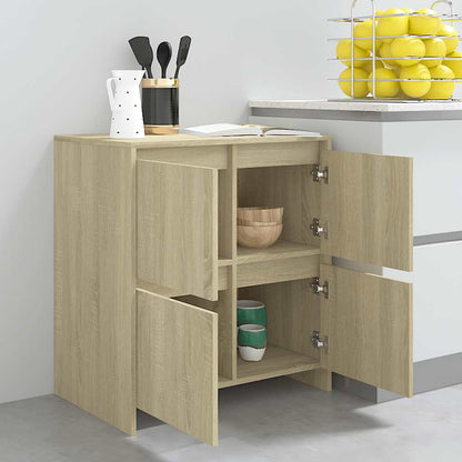 vidaXL Buffet en aggloméré chêne sonoma 70x41x75 cm