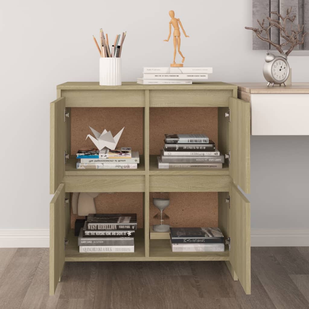 vidaXL Buffet en aggloméré chêne sonoma 70x41x75 cm