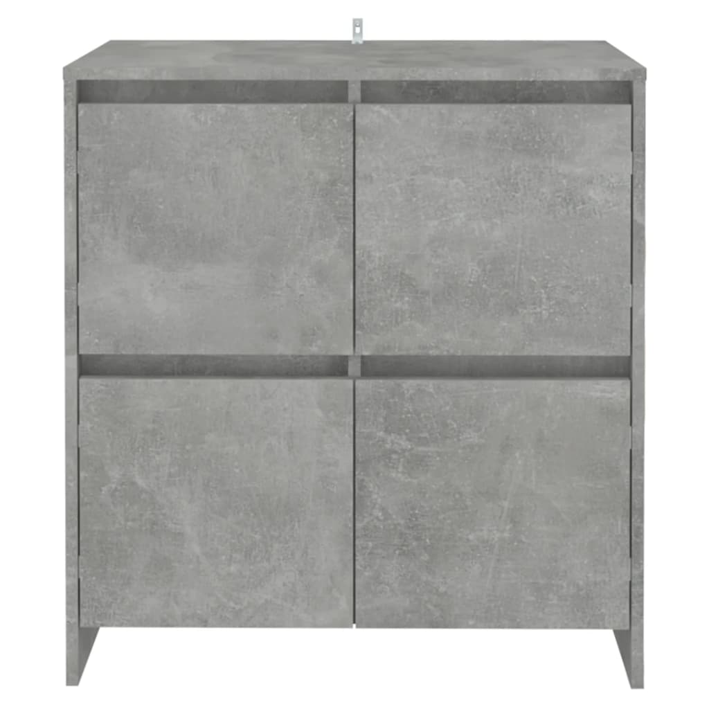 vidaXL Buffet gris béton 70x41x75 cm en bois d'ingénierie