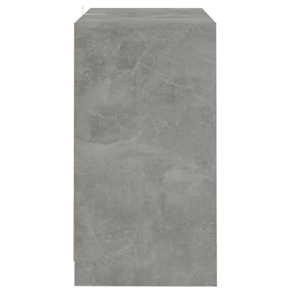 vidaXL Buffet gris béton 70x41x75 cm en bois d'ingénierie