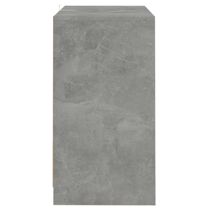 vidaXL Buffet gris béton 70x41x75 cm en bois d'ingénierie