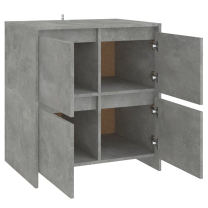 vidaXL Buffet gris béton 70x41x75 cm en bois d'ingénierie