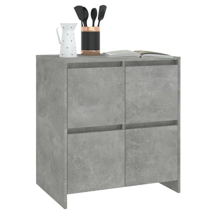 vidaXL Buffet gris béton 70x41x75 cm en bois d'ingénierie
