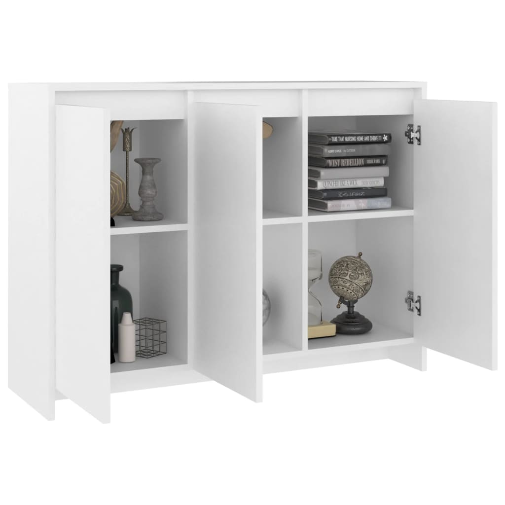 vidaXL Sideboard Weiß 102x33x75 cm Holzwerkstoff