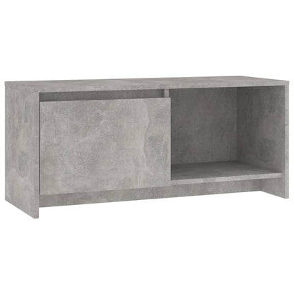 vidaXL Meuble TV Gris béton 90x35x40 cm Bois d'ingénierie