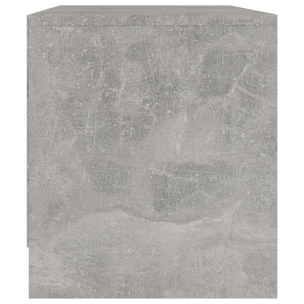 vidaXL Meuble TV Gris béton 90x35x40 cm Bois d'ingénierie