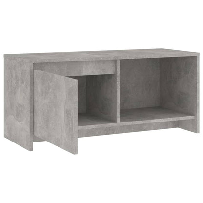 vidaXL Meuble TV Gris béton 90x35x40 cm Bois d'ingénierie
