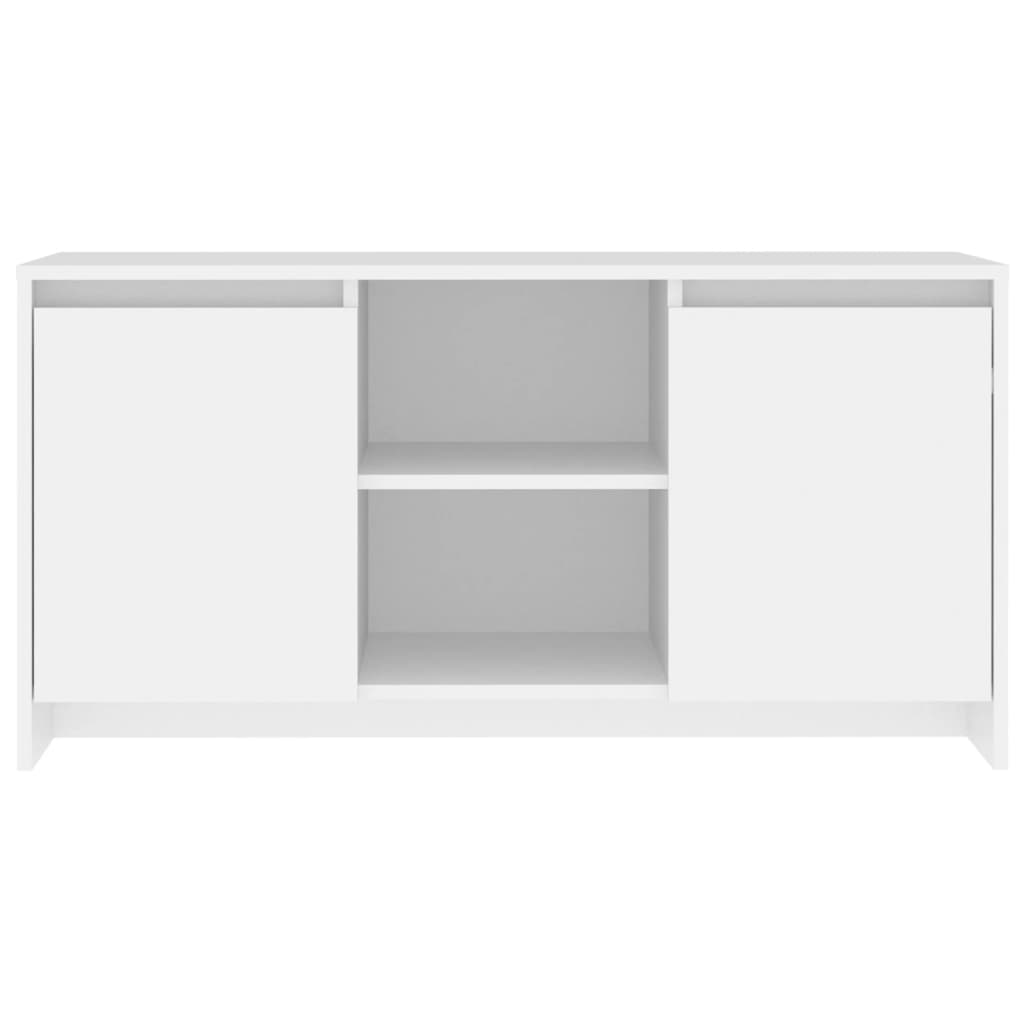 Meuble TV vidaXL blanc 102x37,5x52,5 cm en bois d'ingénierie