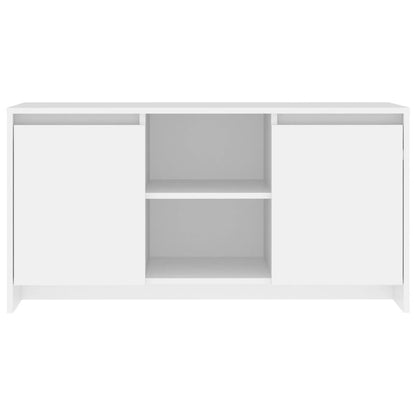 Meuble TV vidaXL blanc 102x37,5x52,5 cm en bois d'ingénierie