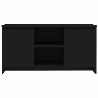 vidaXL Meuble TV Noir 102x37,5x52,5 cm Bois d'ingénierie