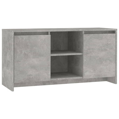 vidaXL Meuble TV Gris béton 102x37,5x52,5 cm Bois d'ingénierie