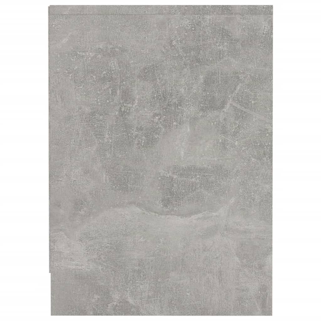 vidaXL Meuble TV Gris béton 102x37,5x52,5 cm Bois d'ingénierie