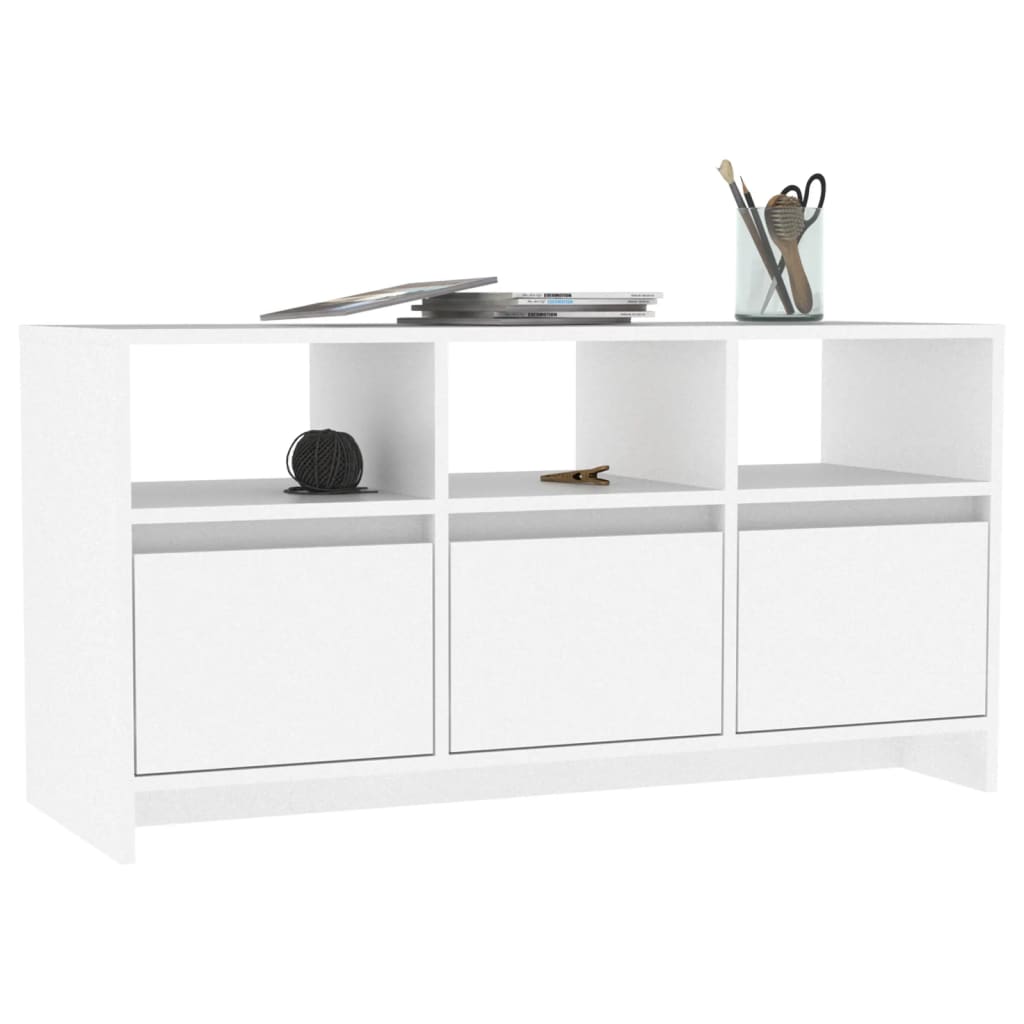 vidaXL TV-Schrank Weiß 102x37,5x52,5 cm Holzwerkstoff