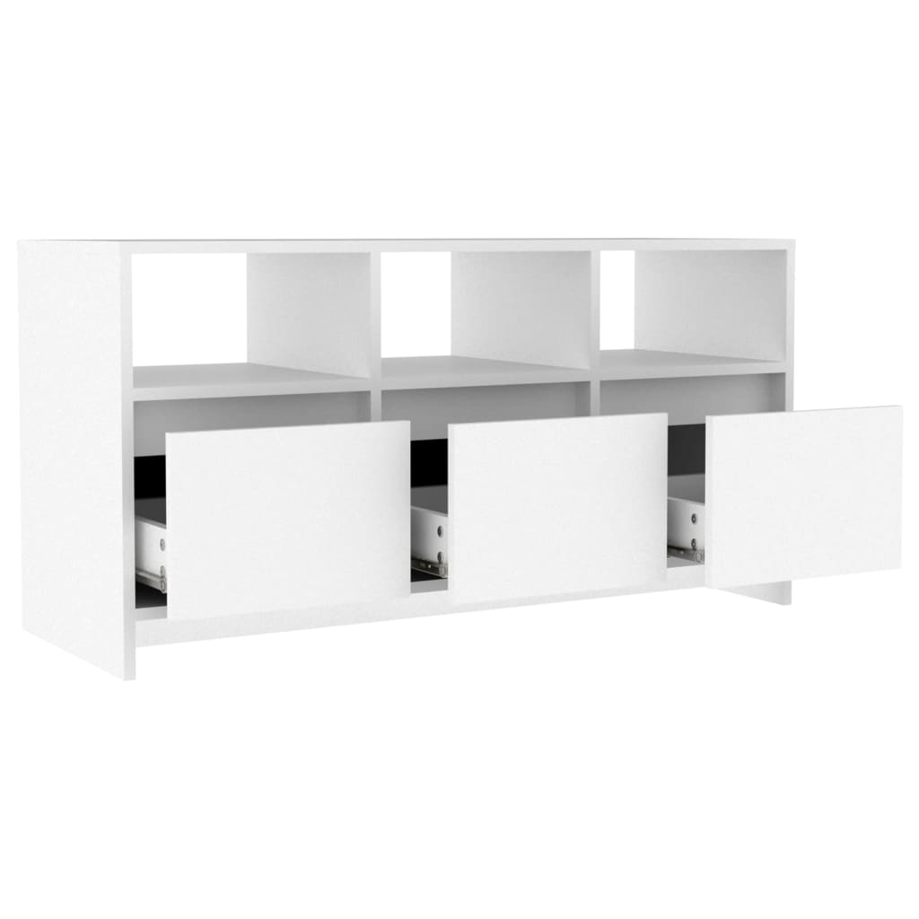 vidaXL TV-Schrank Weiß 102x37,5x52,5 cm Holzwerkstoff