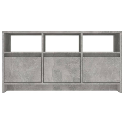 vidaXL Meuble TV Gris béton 102x37,5x52,5 cm Bois d'ingénierie