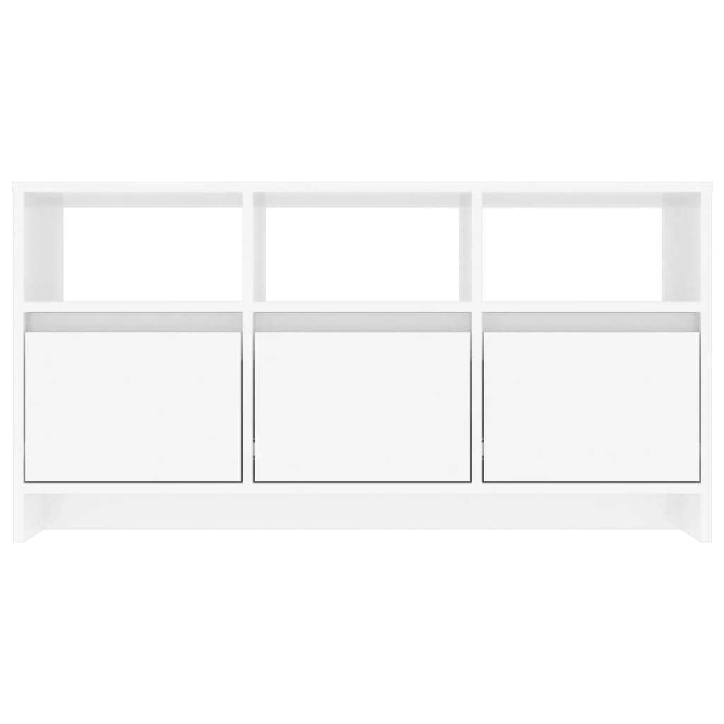 vidaXL TV-Schrank Hochglanz-Weiß 102x37,5x52,5 cm Holzwerkstoff