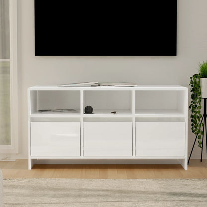 vidaXL TV-Schrank Hochglanz-Weiß 102x37,5x52,5 cm Holzwerkstoff