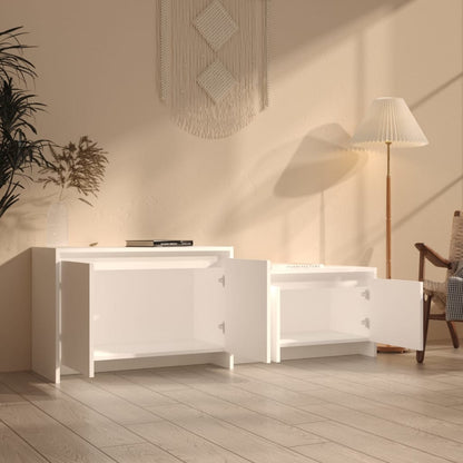 Meuble TV vidaXL blanc 146,5x35x50 cm Aggloméré