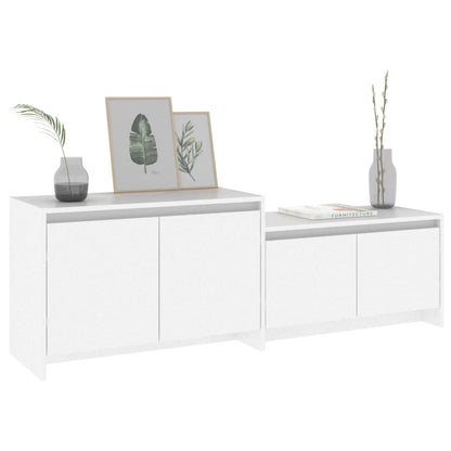 Meuble TV vidaXL blanc 146,5x35x50 cm Aggloméré