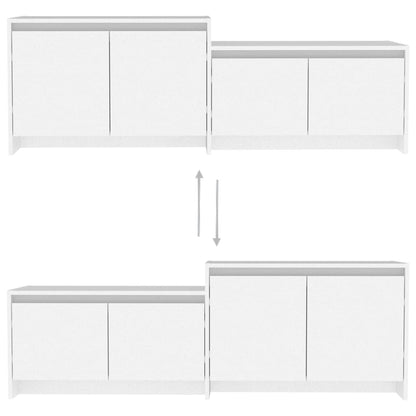 Meuble TV vidaXL blanc 146,5x35x50 cm Aggloméré