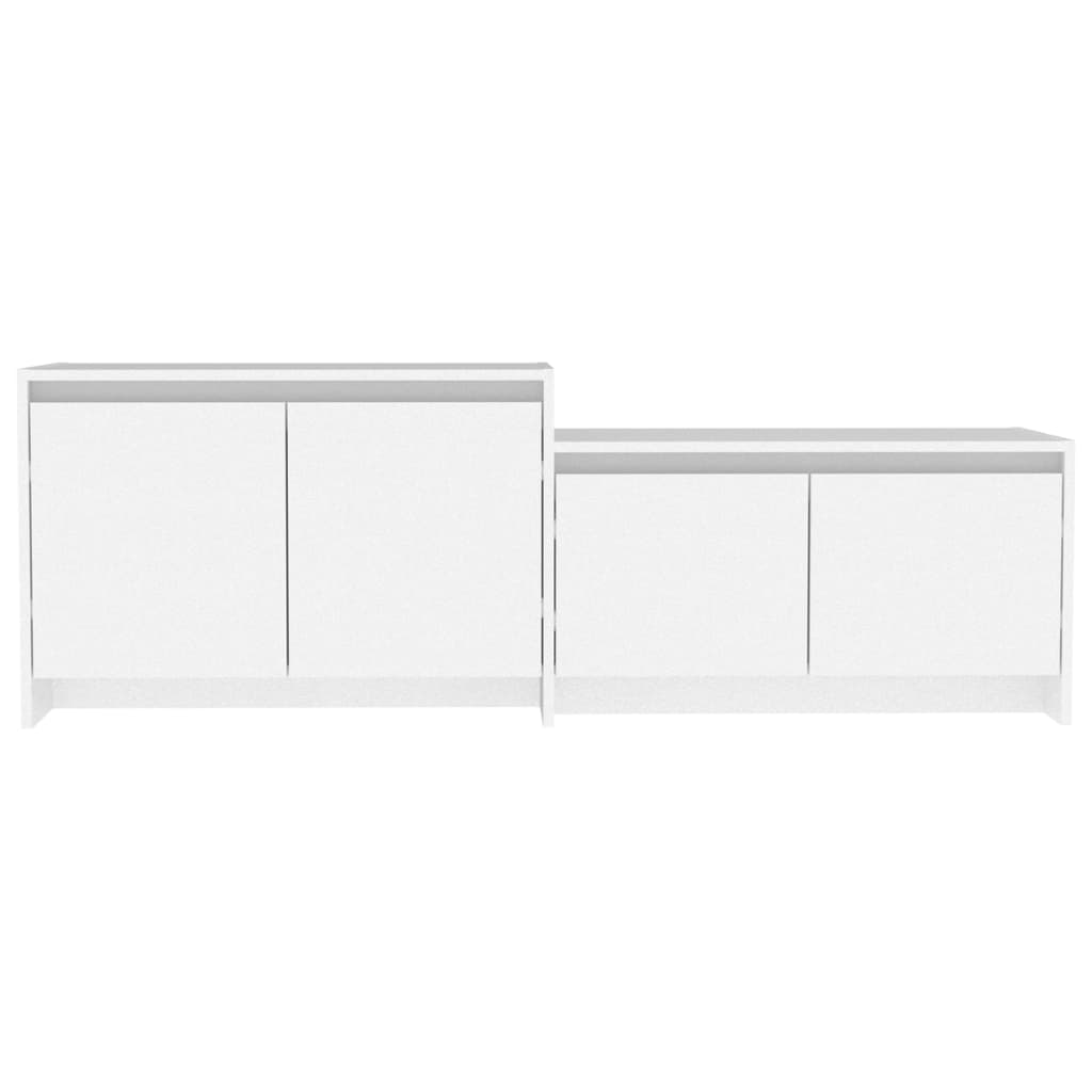 Meuble TV vidaXL blanc 146,5x35x50 cm Aggloméré