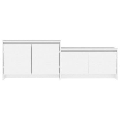 Meuble TV vidaXL blanc 146,5x35x50 cm Aggloméré